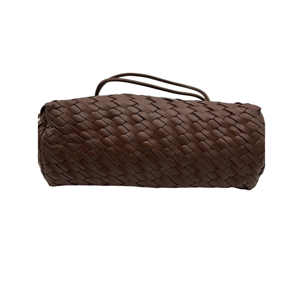 Walter Baker Woven Brown Hazel Top Handle Bag - Picture 5 of 6